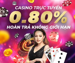 Hoàn trả không giới hạn 0.80% tại Casino