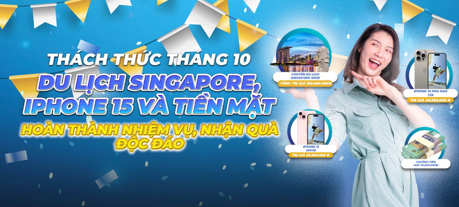 Thách thức tháng 10: Thêm thưởng, thêm vui!