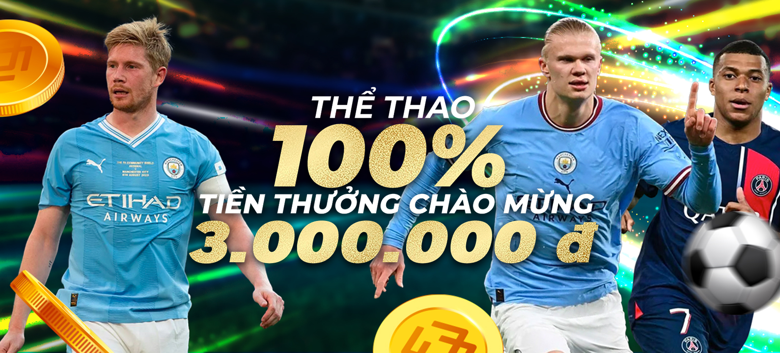 Gửi tiền lần đầu -THỂ THAO: thưởng 100% lên đến 3.000.000 VND