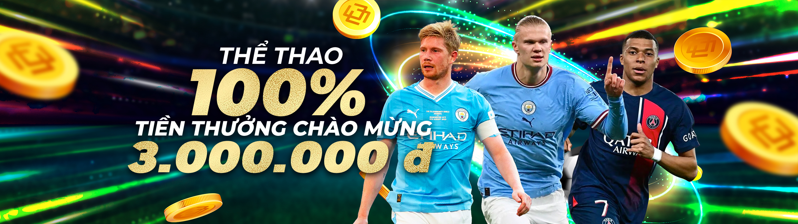 Gửi tiền lần đầu -THỂ THAO: thưởng 100% lên đến 3.000.000 VND