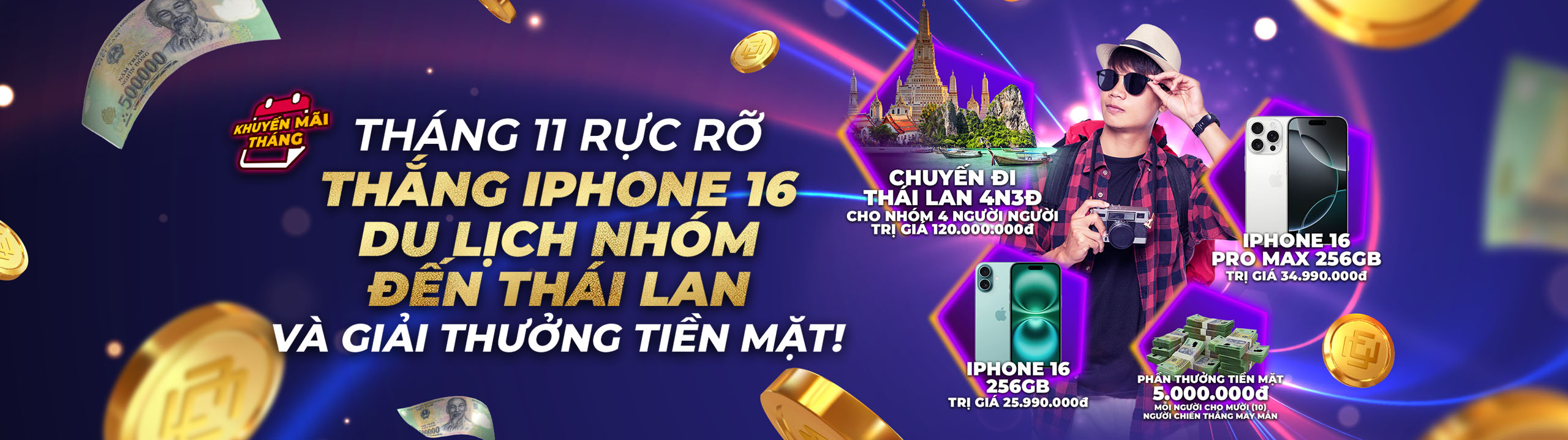 Tháng 11 Rực Rỡ: Thắng ngay Iphone 16