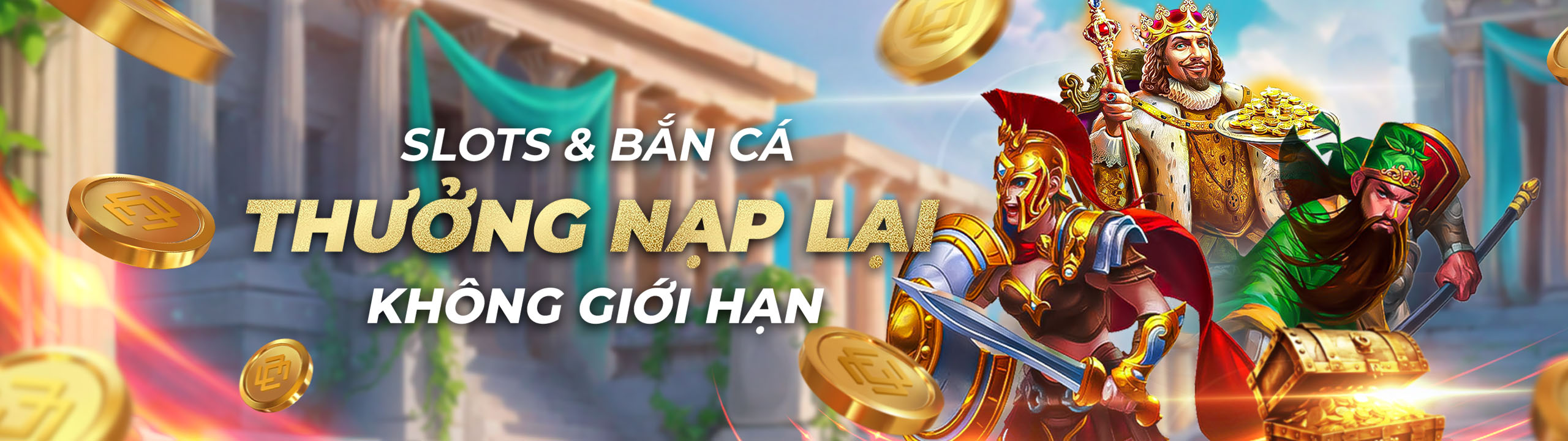 Thưởng nạp lại 15% không giới hạn chơi Slots và Bắn cá